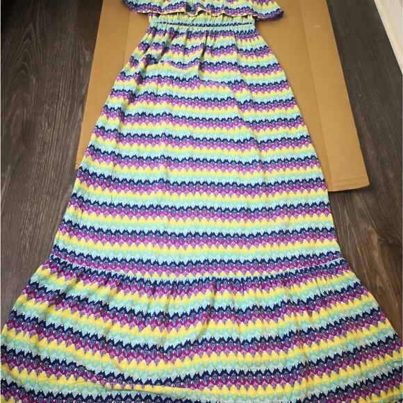 Mossimo Supply Co.Strapless Striped Maxi Dress S Summer Outdoor Boho Casual - Picture 4 of 7